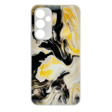 Чохол накладка Marble Glass Samsung A34 Білий