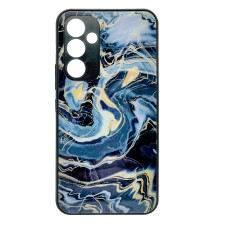 Чохол накладка Marble Glass Samsung A34 Графітовий