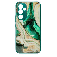 Чохол накладка Marble Glass Samsung A34 Зелений