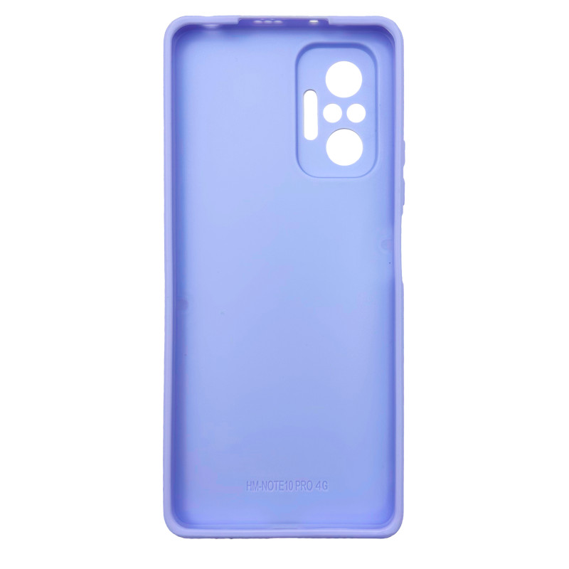Чехол накладка Marble Glass Xiaomi Redmi Note 10 Pro / Max Белая лаванда