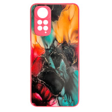 Чехол накладка Marble Glass Xiaomi Redmi Note 11 / 11s 4G Розовый