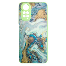 Чехол накладка Marble Glass Xiaomi Redmi Note 11 / 11s 4G Мятный