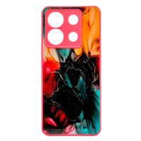 Чохол накладка Marble Glass Xiaomi Redmi Note 13 5g Рожевий