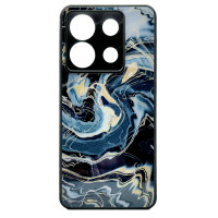 Чохол накладка Marble Glass Xiaomi Redmi Note 13 5g Графітовий