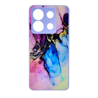 Чохол накладка Marble Glass Xiaomi Redmi Note 13 5g Лаванда