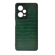 Чехол накладка AIORIA Crocodile Texture Xiaomi Redmi Note 12 Pro 5G Зеленый