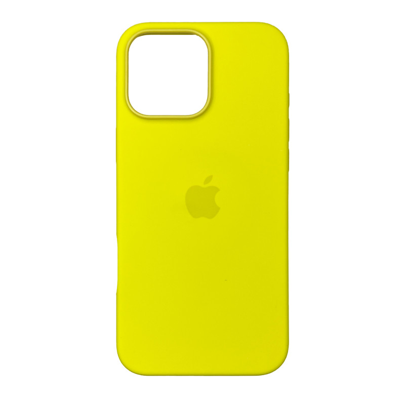 Чохол Silicone Case Original with MagSafe з анімацією iPhone 16 Pro Max Жовтий (Warm Yellow)