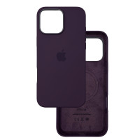Чохол Silicone Case Original with MagSafe з анімацією iPhone 16 Pro Max Бордовий (Plum)