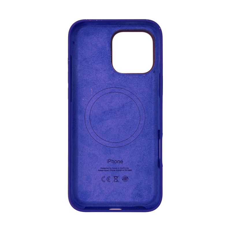 Чохол Silicone Case Original with MagSafe з анімацією iPhone 16 Pro Max Синій (Ultramarine)