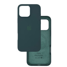 Чехол Silicone Case Original with MagSafe с анимацией iPhone 16 Pro Max Зеленый (Lake Green)