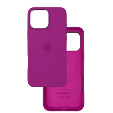 Чехол Silicone Case Original with MagSafe с анимацией iPhone 16 Pro Max Малиновый (Dragon Fruit)