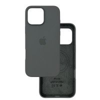 Чехол Silicone Case Original with MagSafe с анимацией iPhone 16 Pro Max Серый (Stone)