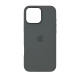 Чохол Silicone Case Original with MagSafe з анімацією iPhone 16 Pro Max Сірий (Stone)