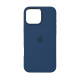 Чохол Silicone Case Original with MagSafe з анімацією iPhone 16 Pro Темно-синій (Denim)