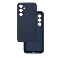 Чохол накладка Silicone Cover Soft Touch ЗК Samsung S24FE Темно-синій