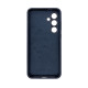 Чехол накладка Silicone Cover Soft Touch ЗК Samsung S24FE Темно-синий