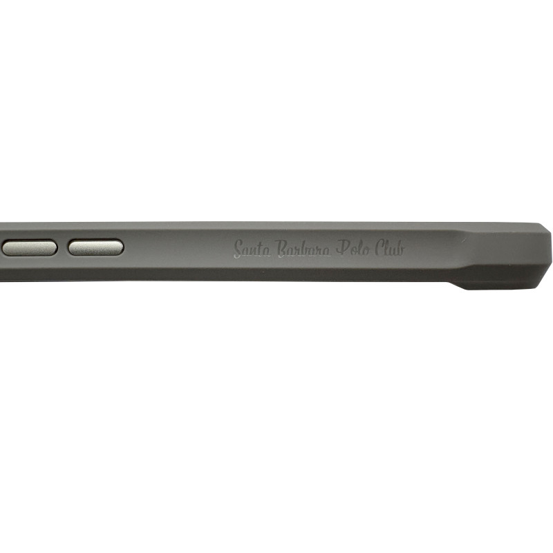 Чехол накладка Leather Polo Knight iPhone 16 Pro Max Gray