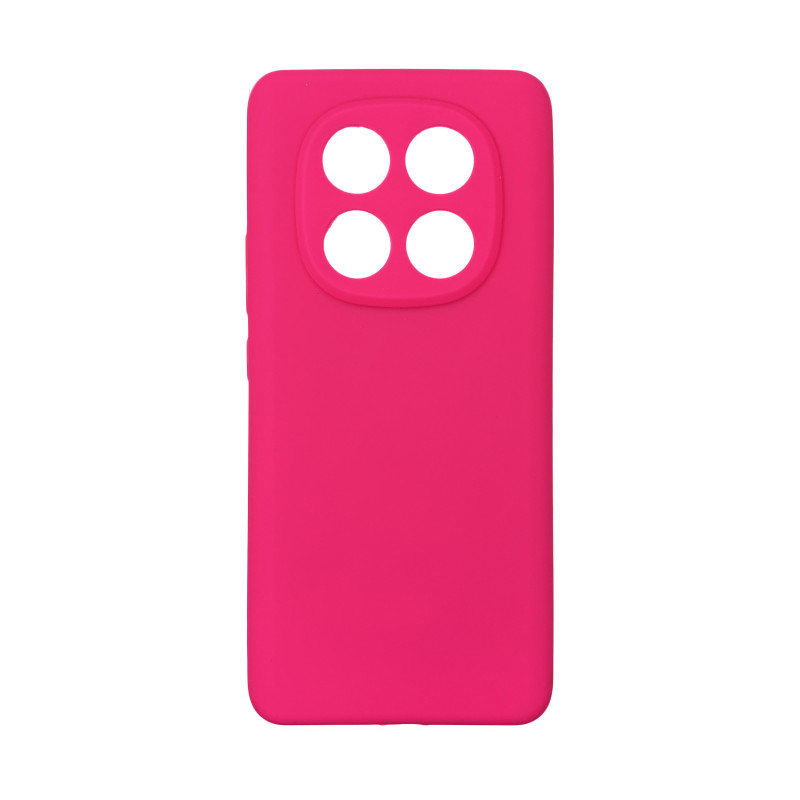 Чехол накладка Silicone Cover Soft Touch ЗК Xiaomi Redmi Note 14 Pro+ Фуксия