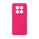 Чехол накладка Silicone Cover Soft Touch ЗК Xiaomi Redmi Note 14 Pro+ Фуксия