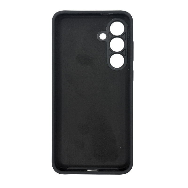 Чехол накладка Silicone Cover Soft Touch ЗК Samsung S24FE Черный