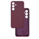 Чехол накладка Silicone Cover Soft Touch ЗК Samsung S24 / S25 Бордовый