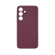 Чехол накладка Silicone Cover Soft Touch ЗК Samsung S24 / S25 Бордовый