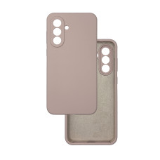 Чехол накладка Silicone Cover Soft Touch ЗК Samsung A36 / A56 Пудра