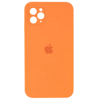Чехол Silicone Case Square Full+Camera iPhone 11 Pro оранжевый