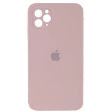 Чехол Silicone Case Square Full+Camera iPhone 11 Pro Max пудра