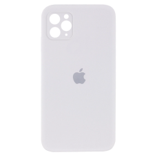 Чехол Silicone Case Square Full+Camera iPhone 11 Pro Max белый (White)