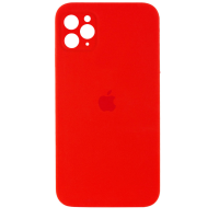 Чохол Silicone Case Square Full+Camera iPhone 11 Pro червоний