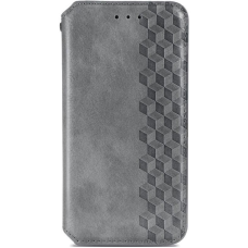 Чохол книжка шкіряний Cubic Xiaomi Redmi Note 13 Pro 4G / Note 14S Сірий