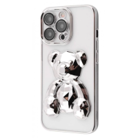 Чехол накладка Perfomance Bear Case iPhone 13 Pro silver