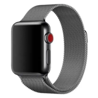 Ремінець Apple Watch металевий Milanese Loop 38/40/41 mm темно-сірий (Dark grey)