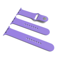 Ремінець Apple Watch silicone (3 in 1, size S - M - L) 42/44/45/49 mm бузковий (dasheen)