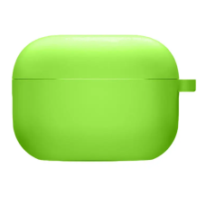 Чехол футляр для наушников AirPods Pro с микрофиброй Зеленый неон