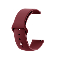 Ремешок Amazfit/Samsung silicone 20mm темно-красный