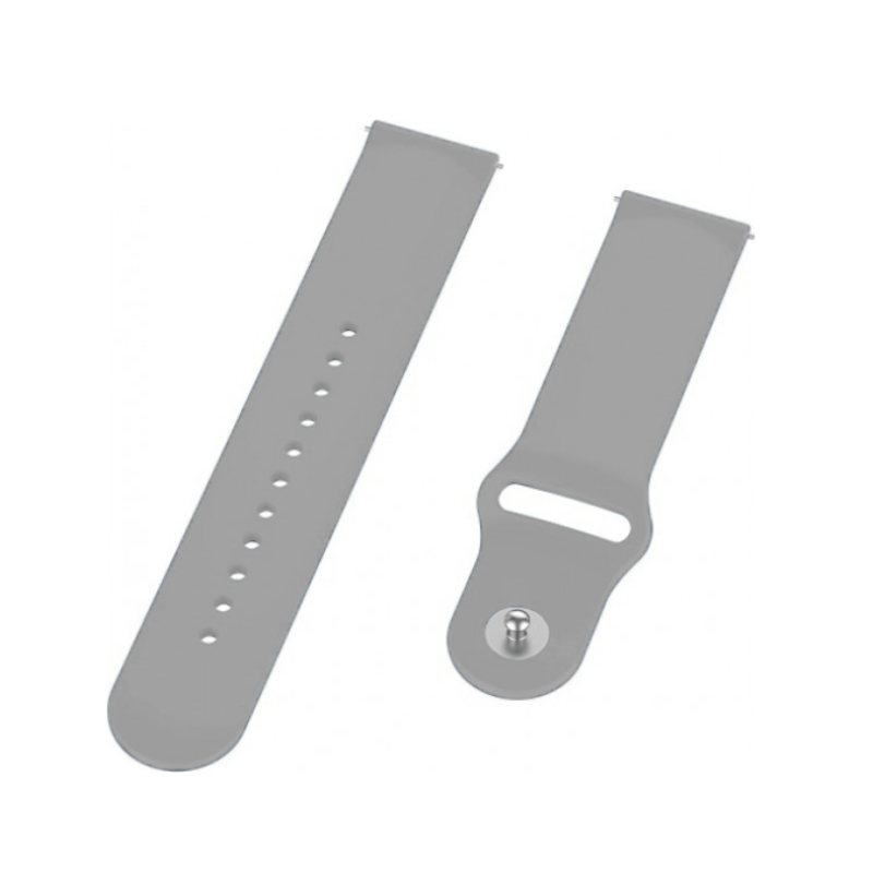 Ремінець Amazfit/Samsung silicone 20mm сірий