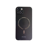 Чехол накладка  Paika Carbone Case with Magsafe iPhone 14 Черный