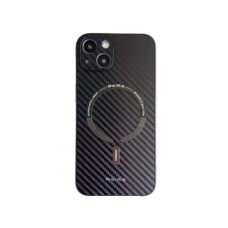 Чохол накладка Paika Carbone Case with Magesafe 14 Plus / 15 Plus Чорний
