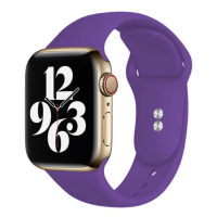 Ремешок Apple Watch silicone 42/44/45/49 mm Фиолетовый (Purple)