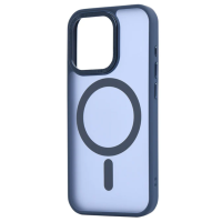 Чехол OC Matte With MagSafe iPhone 15 Pro Max Dark Blue