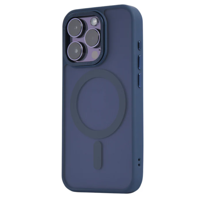 Чехол OC Matte With MagSafe iPhone 15 Pro Max Dark Blue