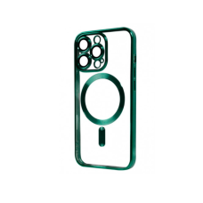 Чехол Shining Case Chrome With MagSafe c защитными линзами на камеру iPhone 16 Pro Green