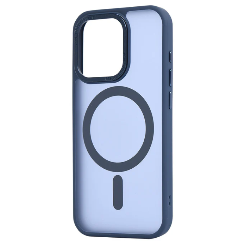 Чехол OC Matte With MagSafe iPhone 14 Pro Dark Blue