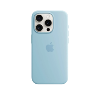Чехол Silicone Case Original with MagSafe с анимацией iPhone 15 Pro Голубой (Light Blue)