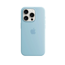 Чехол Silicone Case Original with MagSafe с анимацией iPhone 15 Pro Max Голубой (Light Blue)