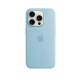Чехол Silicone Case Original with MagSafe с анимацией iPhone 15 Pro Max Голубой (Light Blue)