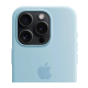 Чехол Silicone Case Original with MagSafe с анимацией iPhone 15 Pro Max Голубой (Light Blue)