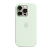 Чохол Silicone Case Original with MagSafe з анімацією iPhone 15 Pro М'ятний (Soft Mint)